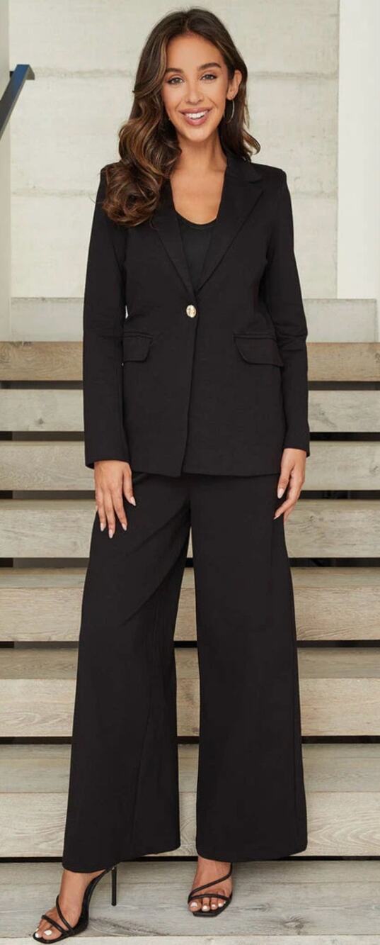 Milio-Milano NWT Women’s Italy Viscose Blend Structured Soft Black Blazer sz XL
